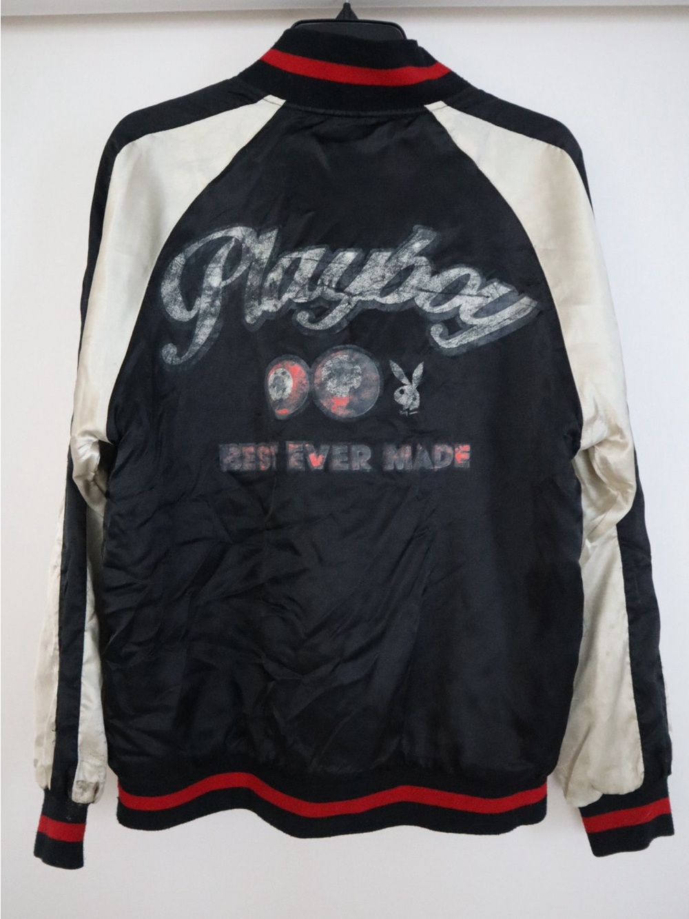 Playboy Vintage Satin Bomber Jacket